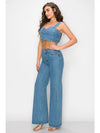 "In Vested" Wide Leg Jean Set