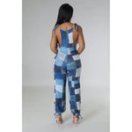 "Patched"  Denim Print Jumpsuit