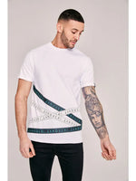 "Tapered" Tape Print Tee