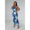 "Patched"  Denim Print Jumpsuit