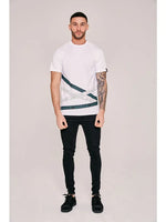 "Tapered" Tape Print Tee